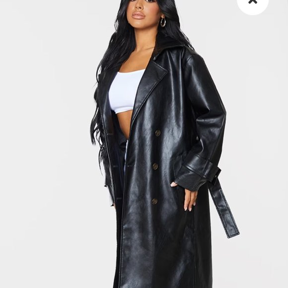 Black midi trench coat - Picture 9 of 13